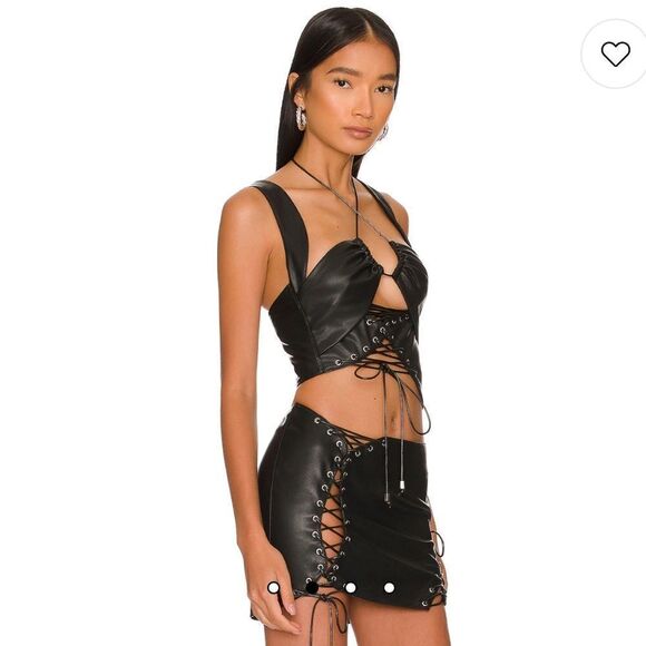 NWT H:ours Women's Adriana Black Crop-top XS - Picture 9 of 12